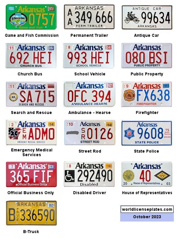 Non-Passenger/Other license plates
