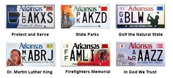 Special Interest license plates