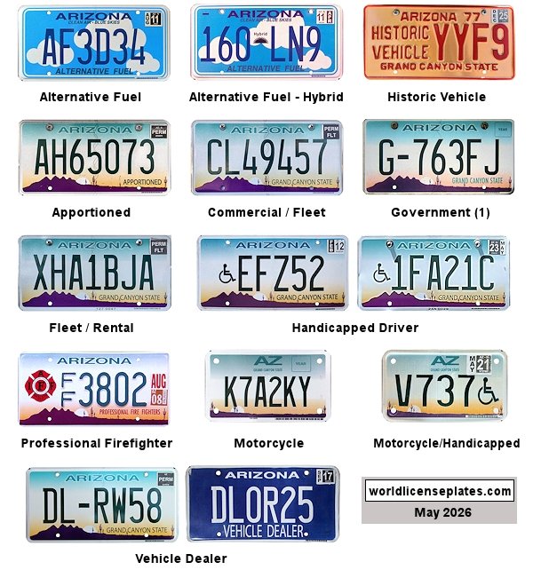Non-Passenger/Other license plates
