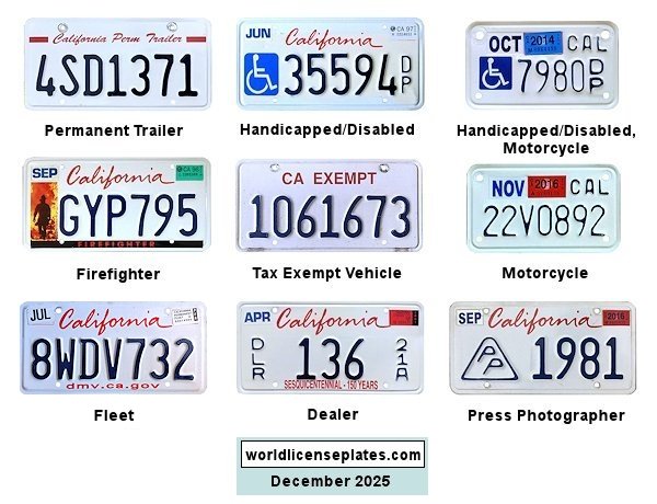 Non-Passenger/Other license plates