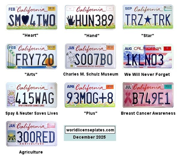 Special Interest license plates