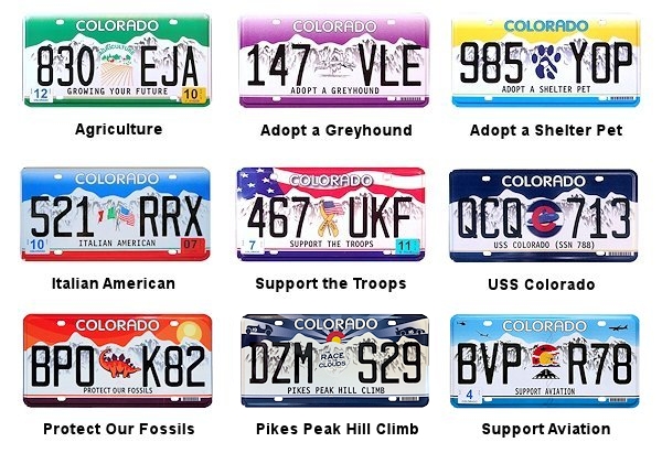 Special Interest license plates
