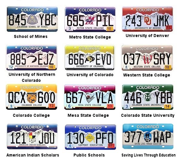 Special Interest license plates