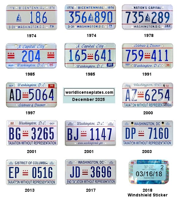 Private/Passenger license plates