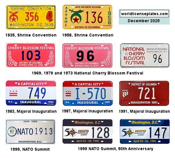 Events license plates