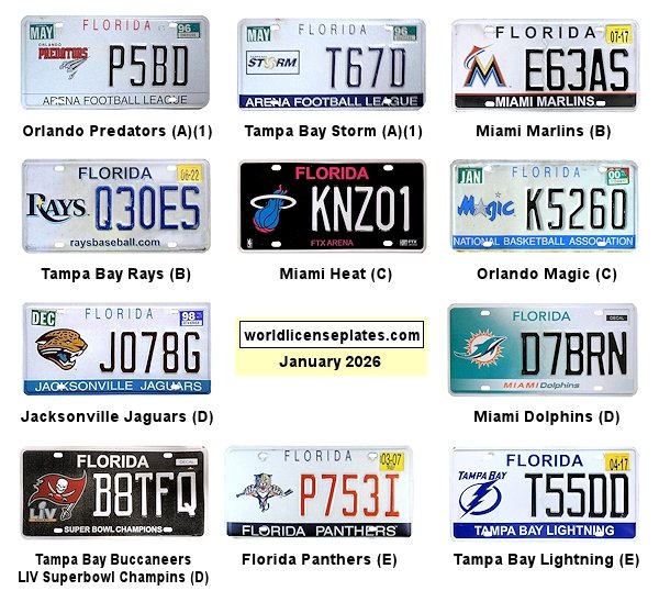 Special Interest license plates