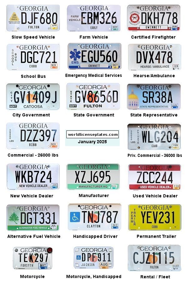Non-Passenger/Other license plates