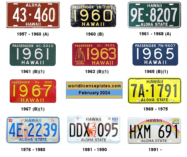 Private/Passenger license plates
