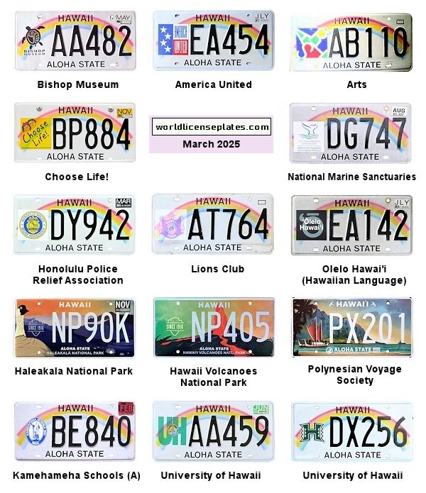 Special Interest license plates