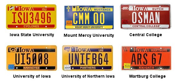 Special Interest license plates