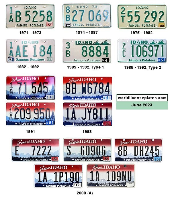 Private/Passenger license plates