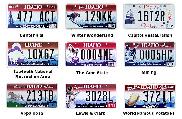 Special Interest license plates