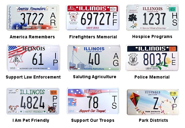 Special Interest license plates