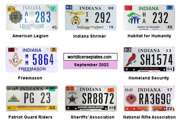 Special Interest license plates