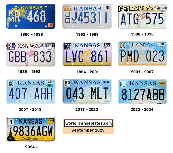 Private/Passenger license plates