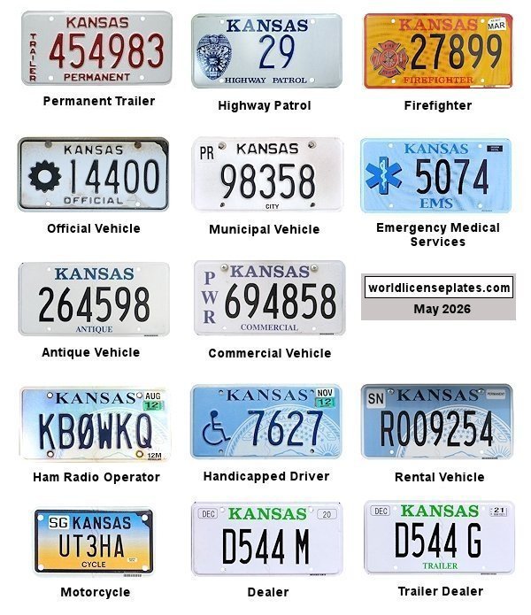 Non-Passenger/Other license plates