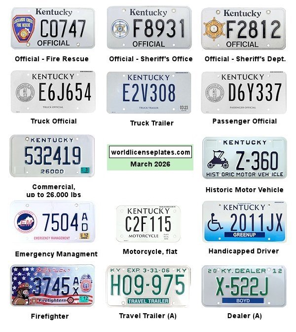 Non-Passenger/Other license plates