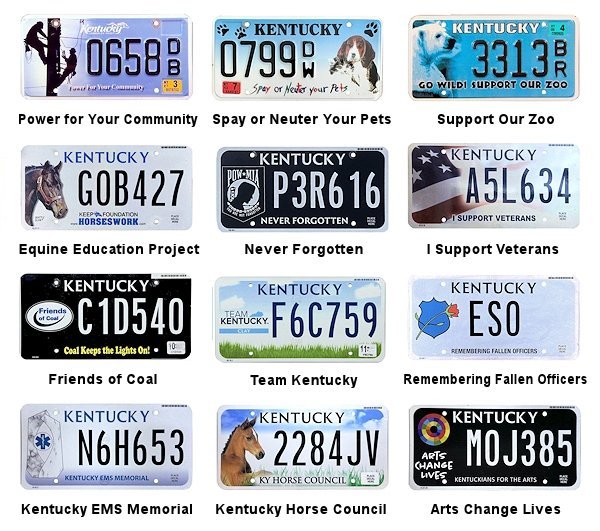 Special Interest license plates