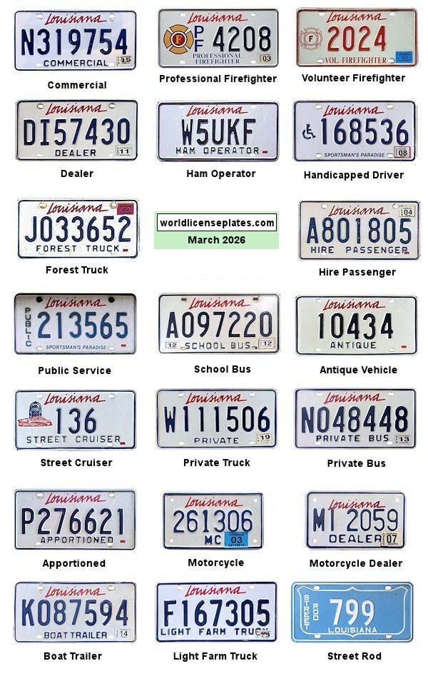 Non-Passenger/Other license plates