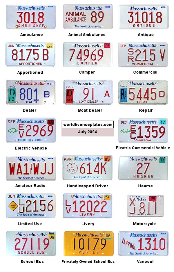 Non-Passenger/Other license plates