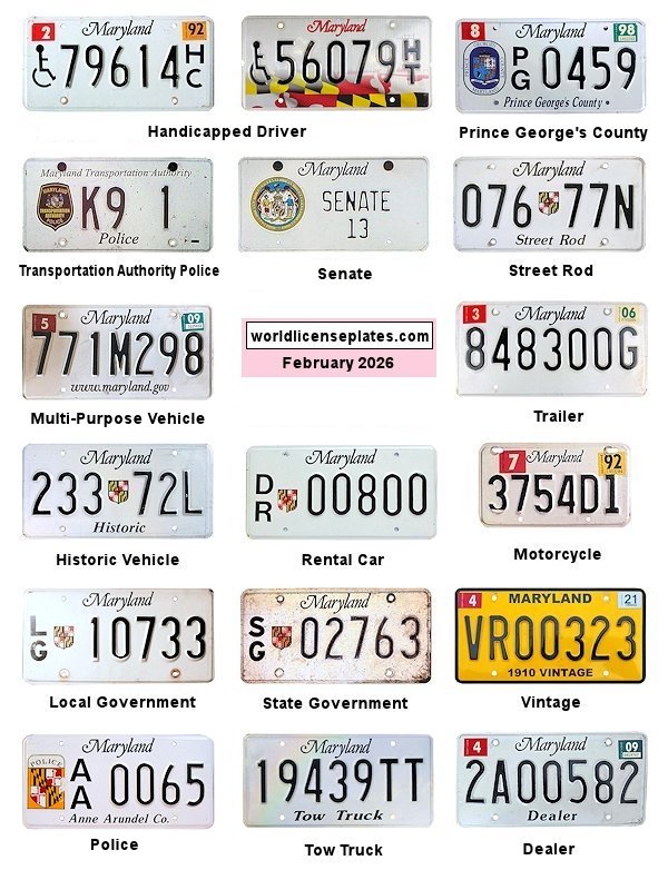 Non-Passenger/Other license plates