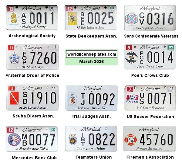 Special Interest license plates