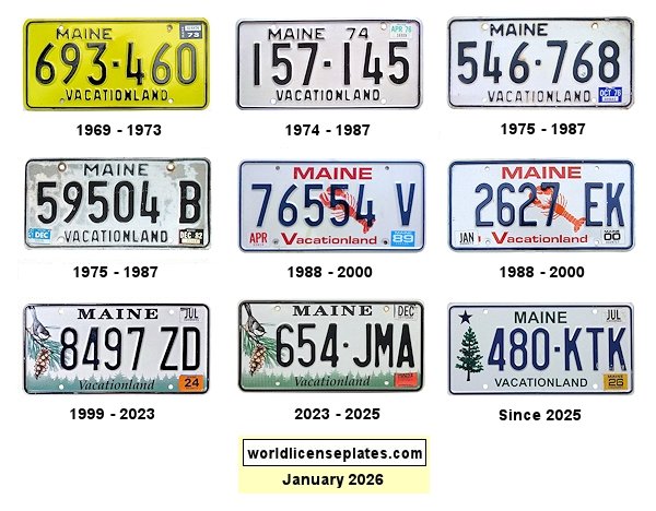 Private/Passenger license plates