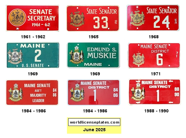 Government - Senate license plates