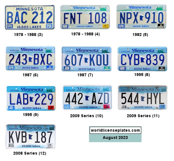 Private/Passenger license plates