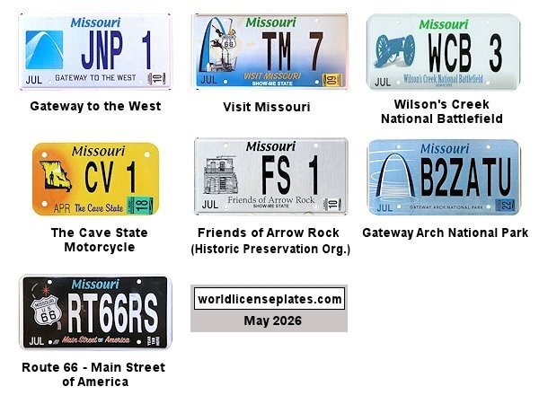 Special Interest license plates