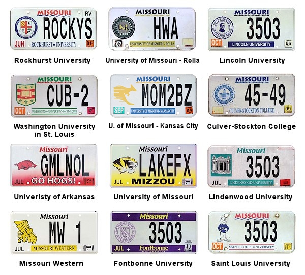 Special Interest license plates