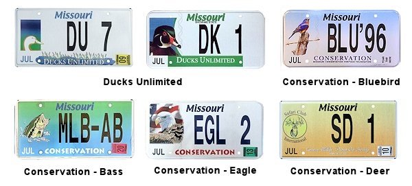 Special Interest license plates