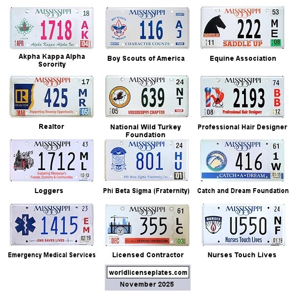 Special Interest license plates