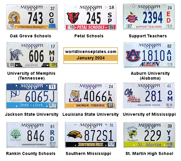 Special Interest license plates