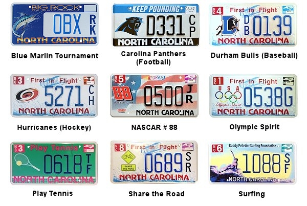 Special Interest license plates