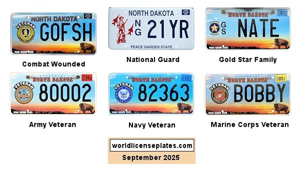 Military Related license plates