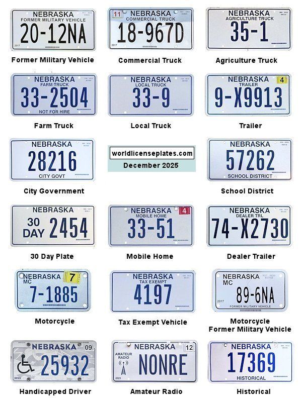 Non-Passenger/Other license plates