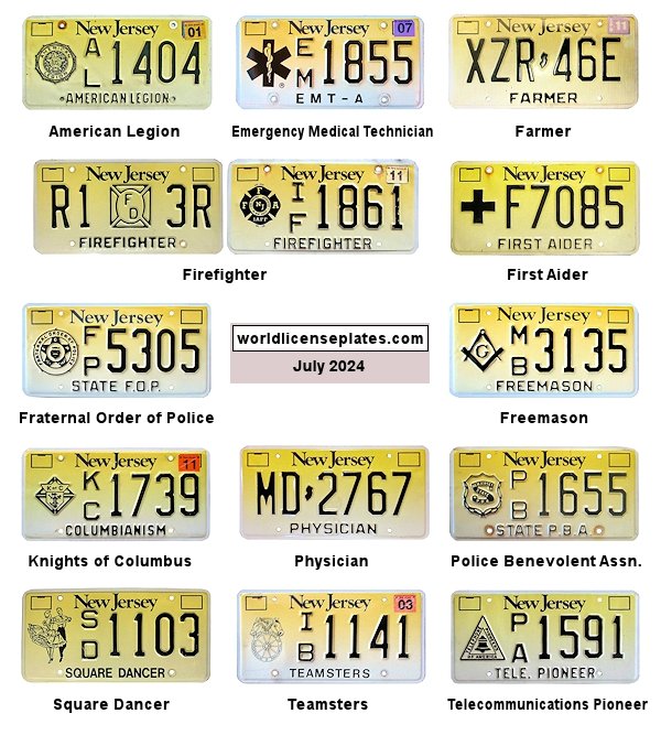 Special Interest license plates