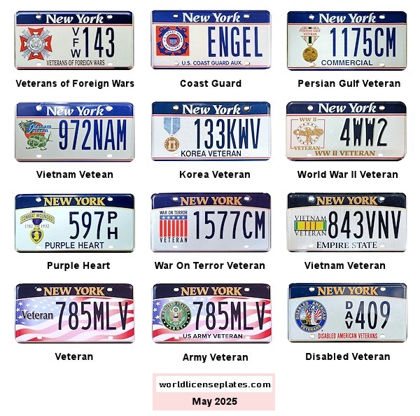 Military Related license plates