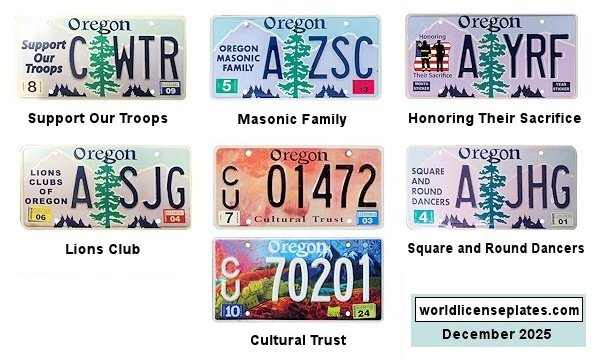 Special Interest license plates