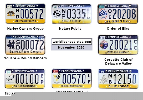 Special Interest license plates