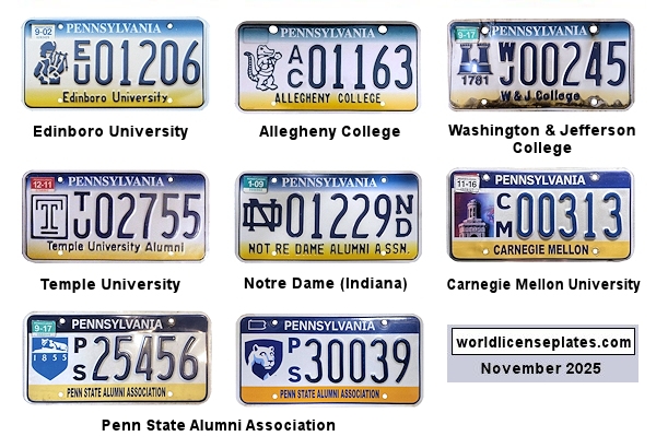 Special Interest license plates