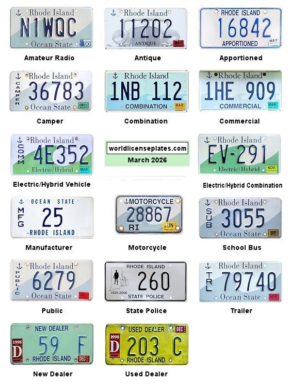 Non-Passenger/Other license plates
