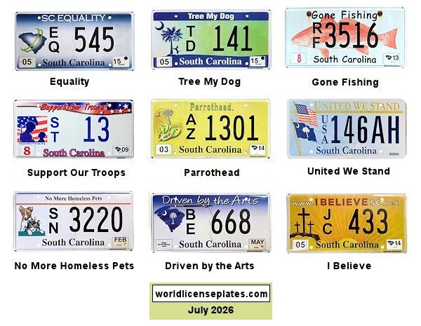 Special Interest license plates