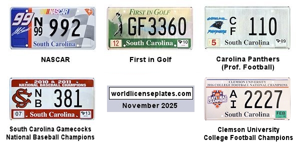 Special Interest license plates
