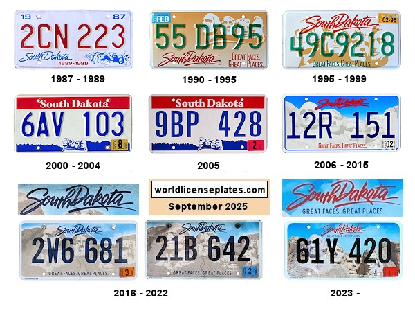 Private/Passenger license plates
