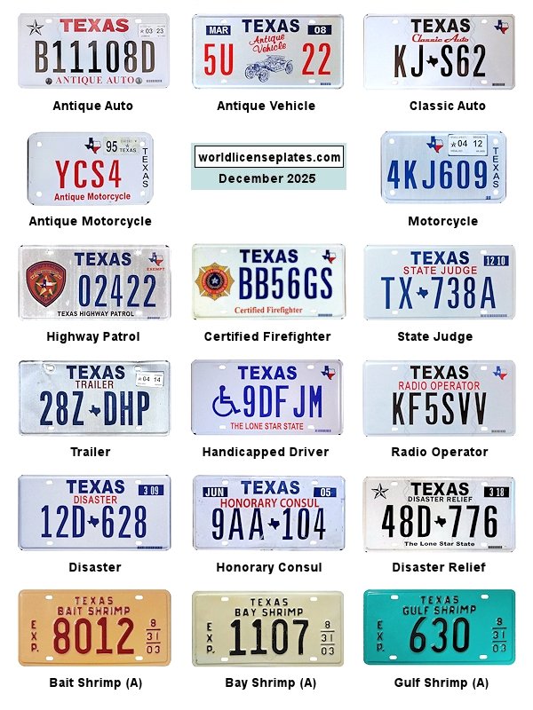 Non-Passenger/Other license plates