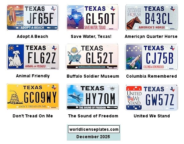 Special Interest license plates