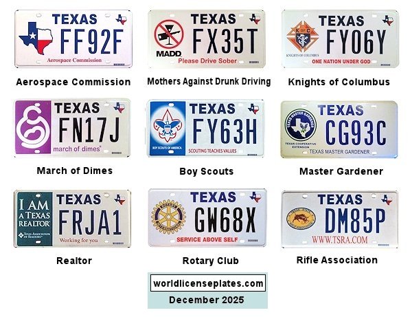 Special Interest license plates