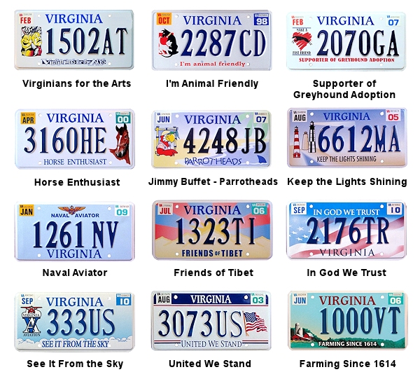 Special Interest license plates